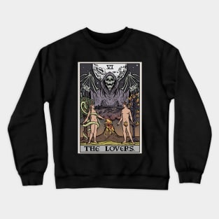 The Lovers Tarot Card Terror Tarot Edition Crewneck Sweatshirt